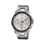 ساعت کاسیو مردانه فلزی نقره ای فول دیت MTP-1374D-7AVDF