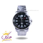 ساعت مچی کاسیو مردانه فلزی نقره ای صفحه مشکی mtp-vd01d-1evudf