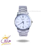 ساعت مچی کاسیو مردانه فلزی نقره ای صفحه سفید MTP-V002D-7B3UDF