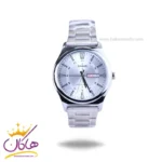 ساعت مچی کاسیو مردانه فلزی نقره ای صفحه سفید MTP-V006D-7CUDF