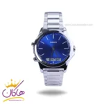 ساعت مچی کاسیو مردانه فلزی نقره ای دو زمانه MTP-VC01D-2EUDF