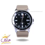 ساعت مچی عقربه ای کاسیو مردانه بند رابر کرمی MTP-VD01-5EVUDF