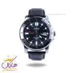 ساعت مچی عقربه ای کاسیو مردانه بند چرم مشکی MTP-VD01L-1EVUDF