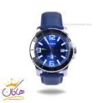 ساعت مچی عقربه ای کاسیو مردانه بند چرم سرمه ای MTP-VD01L-2BVUDF