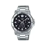 ساعت کاسیو مردانه فلزی نقره ای فول دیت MTP-VD300D-1EUDF