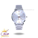 ساعت مچی کاسیو مردانه فلزی نقره ای صفحه سفید MTP-VT01D-7BUDF