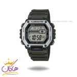 ساعت کاسیو مردانه بند رابر سبز دیجیتال MWD-110H-3AVDF