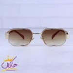 عینک آفتابی سلین زنانه فریم مستطیل فلزی طلایی 4211/3