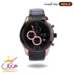 ساعت کرست مردانه فلزی مشکی دو زمانه مدل 6218/2