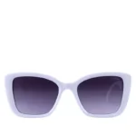 عینک آفتابی شنل زنانه فریم پروانه‌ ای سفید 80072/2