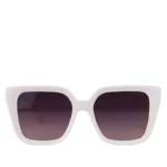 عینک آفتابی شنل زنانه فریم مربع کرمی 8824/3