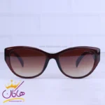 عینک آفتابی شنل زنانه فریم گربه ای قهوه ای 9704/2