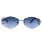 عینک فشن کلویی زنانه بدون فریم عدسی آبی WH 4115/4