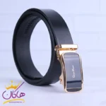 کمربند ریلی چرم طبیعی مردانه مشکی Cixern Kigen