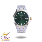 ساعت مچی سیتیزن مردانه فلزی نقره ای طلایی صفحه سبز G31624/6