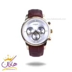 ساعت مچی سیتیزن مردانه بند چرم قاب طلایی کرنوگراف G8111/5