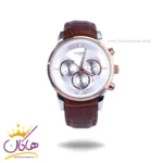 ساعت سیتیزن مردانه بند چرم قهوه ای قاب رزگلد کرنوگراف G8111/7