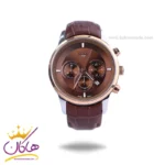 ساعت مچی سیتیزن مردانه بند چرم قاب رزگلد کرنوگراف G8111/8