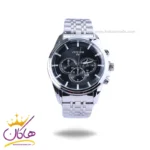 ساعت سیتیزن مردانه فلزی نقره ای صفحه مشکی G 9766/4