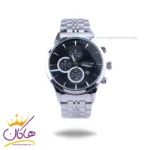 ساعت سیتیزن مردانه فلزی نقره ای صفحه مشکی G 9766/5