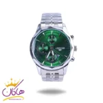 ساعت عقربه ای سیتیزن مردانه فلزی نقره ای صفحه سبز G 2360/7