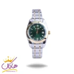 ساعت مچی سیتیزن زنانه فلزی نقره ای طلایی صفحه سبز L31624/6