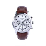 ساعت مچی سیتیزن زنانه بند چرم قهوه ای کرنوگراف L 9235/7