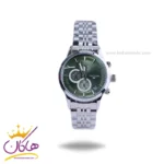 ساعت سیتیزن زنانه فلزی نقره ای صفحه سبز L 9766/7