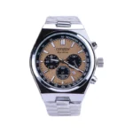 ساعت مچی سیتیزن مردانه فلزی نقره ای صفحه قهوه ای G 981/7