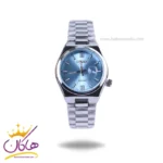 ساعت مچی زنانه سیتیزن فلزی نقره ای صفحه آبی 107334/20