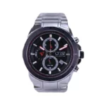 ساعت مچی کرست مردانه فلزی نقره ای صفحه مشکی 6255/2