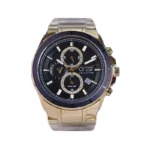 ساعت مچی کرست مردانه فلزی طلایی صفحه مشکی 6255/4