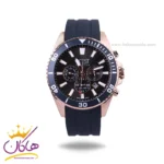 ساعت مچی عقربه ای کرست مردانه بند رابر مشکی 6275/2