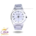 ساعت مچی عقربه ای کرست مردانه فلزی نقره ای crest 6286/1