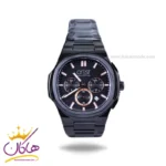 ساعت مچی عقربه ای کرست مردانه فلزی مشکی crest 6319/5