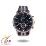 پک ساعت مچی مردانه کرست استیل مشکی رزگلد 9025/5