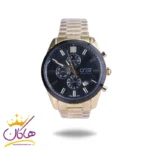 پک ساعت مچی مردانه کرست استیل طلایی 9026/4