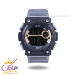 ساعت مچی مردانه کرست پرو دیجیتالی بند رابر طوسی crest 9501/1