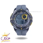 ساعت مچی کرست پرو مردانه بند رابر خاکستری دیجیتالی crest 9502/1