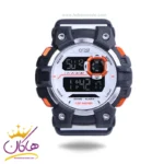 ساعت مچی کرست پرو مردانه بند رابر سفید دیجیتالی crest 9507/3