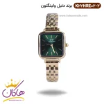 ساعت دنیل ولینگتون زنانه فلزی طلایی صفحه سبز K22HRE02/2