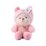 عروسک خرس لباس دار مدل خوک | 24331/2