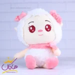 عروسک بره نقلی سفید صورتی | 1750106