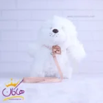 عروسک پولیشی سگ قلاده دار سفید | 175045/1