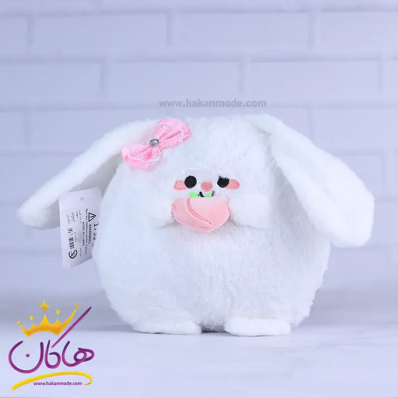 عروسک خرگوش سفید تپل هلو به دست عروسک خرگوش سفید تپل هلو به دست | 175082 - Image 1