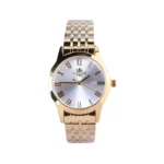 ساعت مچی الگانس زنانه فلزی طلایی صفحه سفید L 030/4