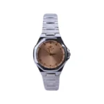 ساعت مچی الگانس زنانه فلزی قاب چندضلعی صفحه بژ ER 2226/1