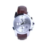 ساعت مچی الگانس زنانه بند چرم قهوه ای قاب نقره ای L 1203/3