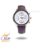 ساعت مچی الگانس زنانه بند چرم صفحه سفید ER2127/10
