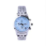 ساعت مچی الگانس زنانه فلزی صفحه آبی روشن L M030/1